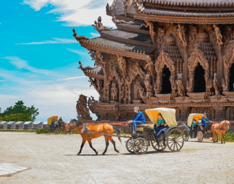 The Sanctuary Of Truth Carriage Ride Viewpoint